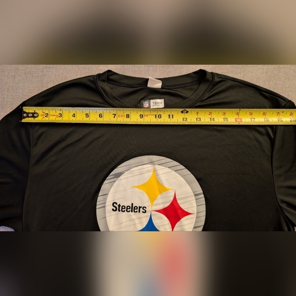 Pittsburgh Steelers NFL Team Apparel Sport-Tek TX3 Black Polyester Tech T-Shirt - Picture 14 of 15